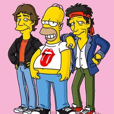 os simpsons, the rolling stones, mick jagger, keith richards - Reprodução