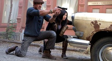 Yu Nan no set de <i>Os Mercenários</i> - Divulgação