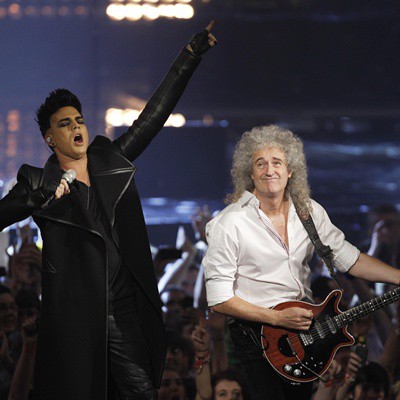 Adam Lambert e Brian May - AP