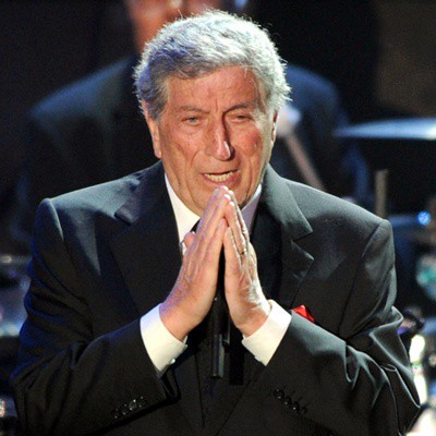 Tony Bennett na festa pré-Grammy de Clive Davis - AP