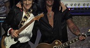 Hall da Fama - Slash e Ron Wood - AP