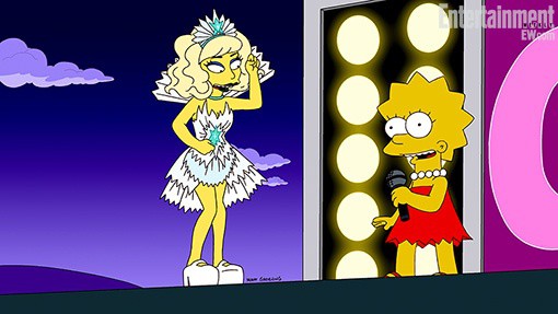 Lady Gaga em <i>Os Simpsons</i> - Reprodução/Entertainment Weekly