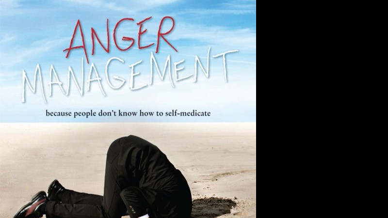 Charlie Sheen enterra a cabeça na areia em cartaz de <i>Anger Management</i>. - Reprodução