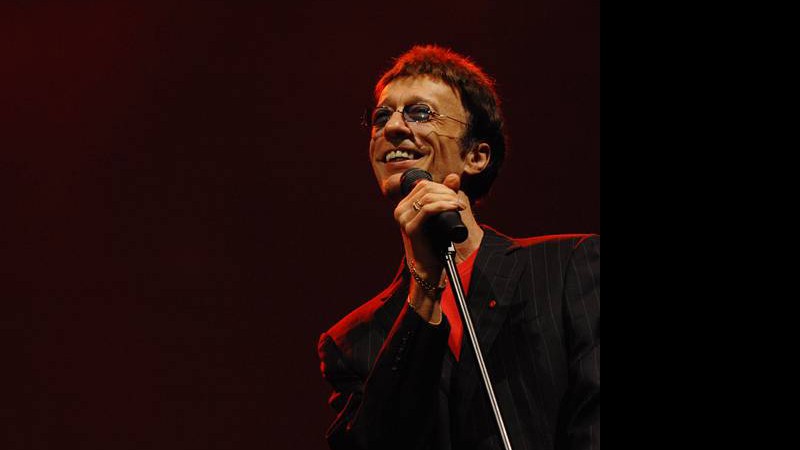 Robin Gibb no Dubai International Jazz Festival, nos Emirados Árabes, em março de 2008. Poucos anos depois, ele foi diagnosticado com câncer de cólon


 - AP