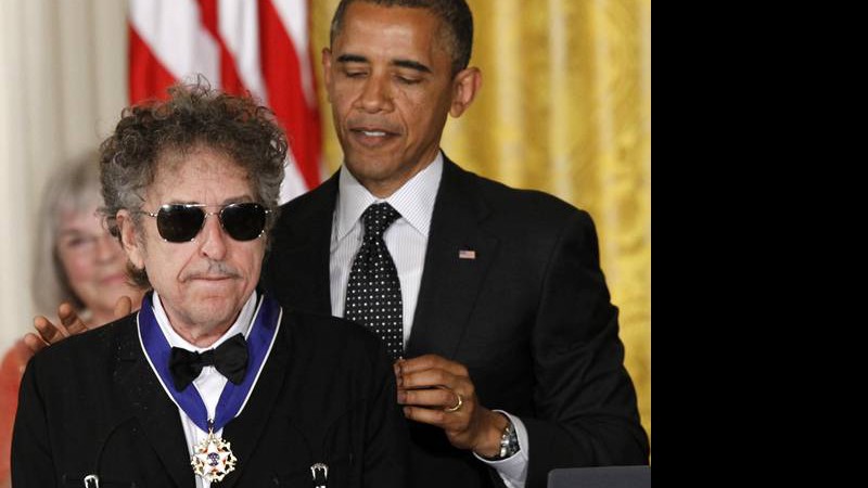 Bob Dylan e Obama - AP