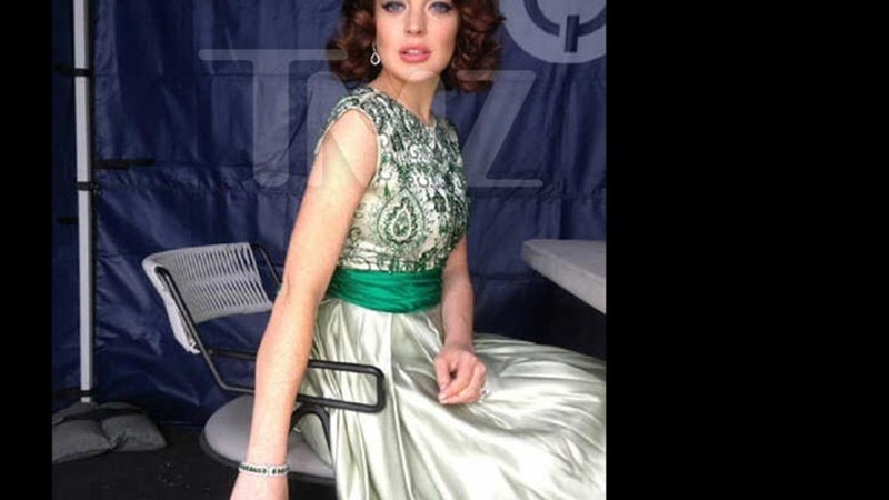 Lindsay Lohan como Elizabeth Taylor - TMZ.com