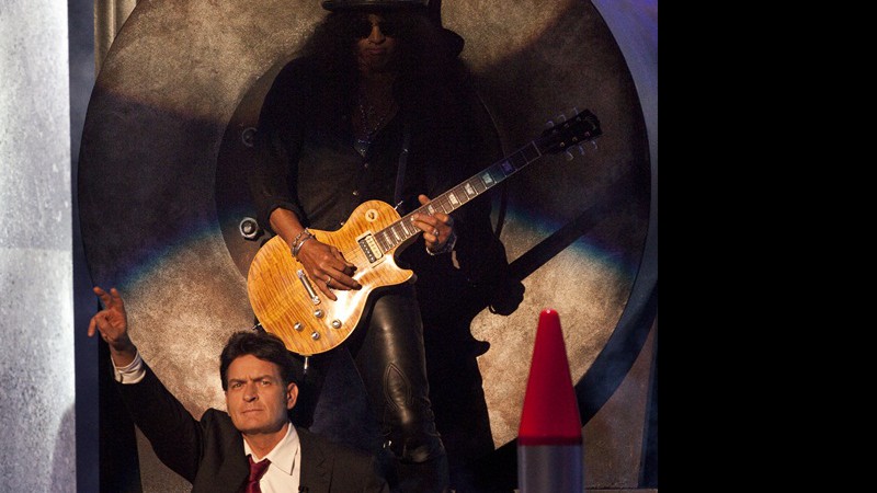 Charlie Sheen e Slash - AP