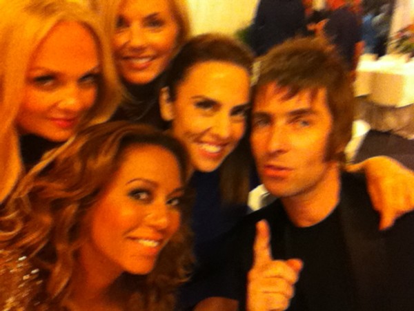 Spice Girls e Liam Gallagher - Reprodução / Twitter