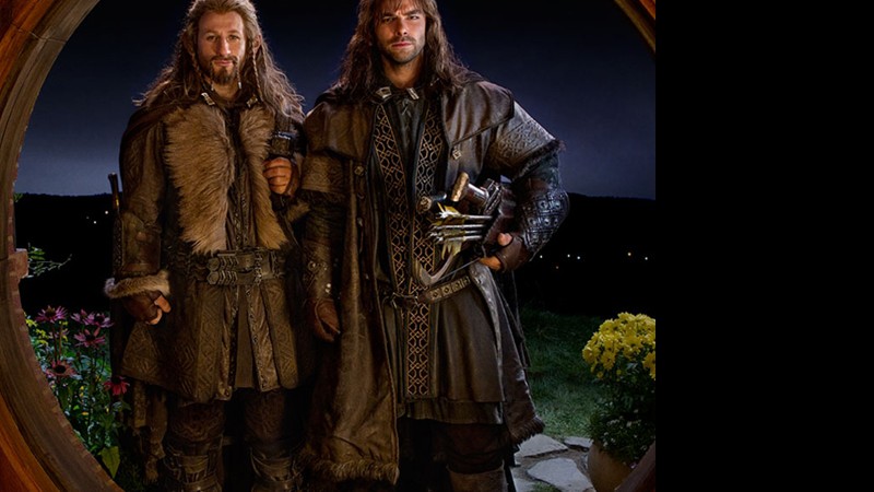 Dean O'Gorman é Fili (dir.) e Aidan Turner é Kili em <i>O Hobbit: Uma Viagem Inesperada</i> - Divulgação