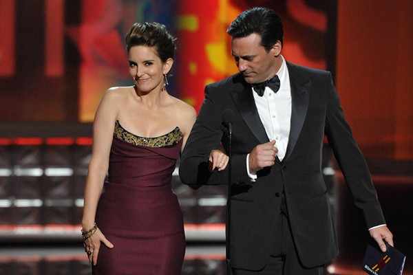 John Hamm e Tina Fey - AP