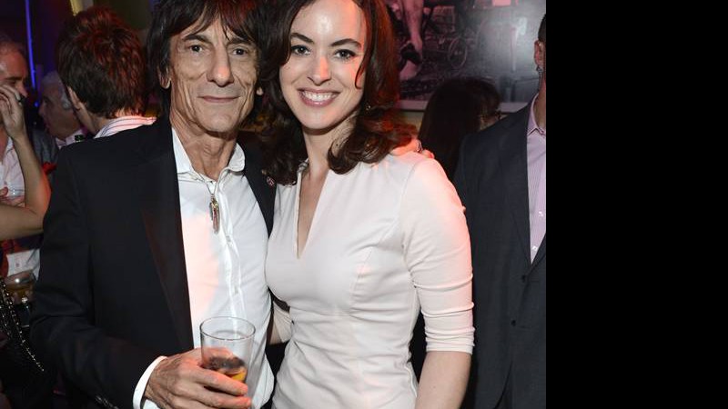 Ron Wood e Sally Humphreys - AP