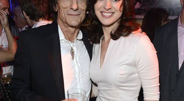 Ron Wood e Sally Humphreys - AP