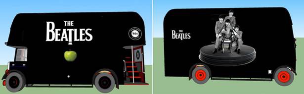 Ônibus Beatles - Divulgação