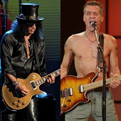 Eddie Van Halen e Slash - AP