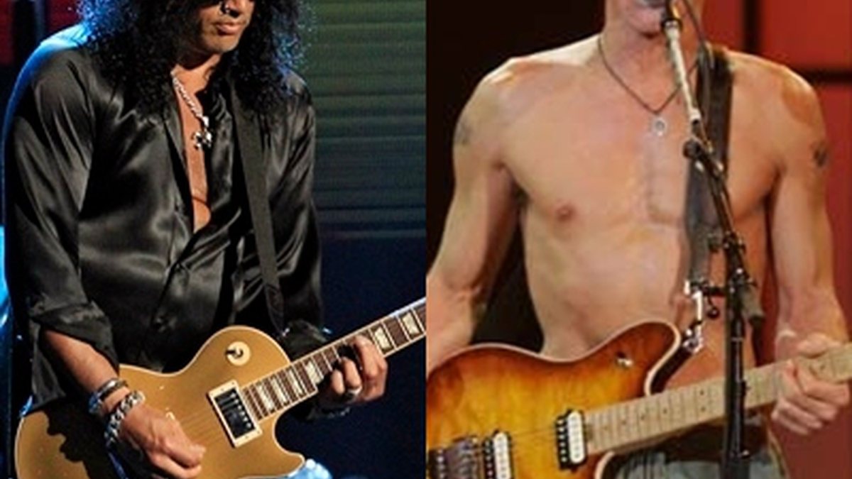 Eddie Van Halen e Slash - AP