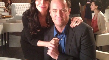 Courteney Cox e Matthew Perry - Reprodução / Twitter