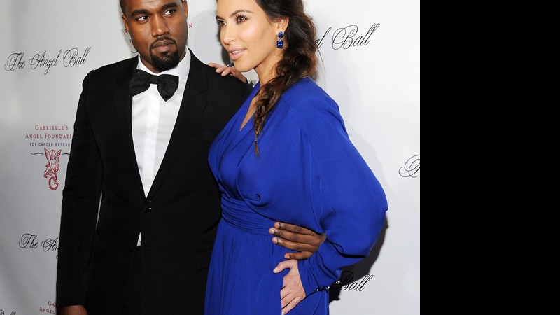 Kanye West e Kim Kardashian - AP