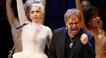 Elton John e Lady Gaga - AP