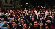 Público lotou palco da Banca, que fez homenagem a Chorão na Virada Cultural - Rogério Motoda