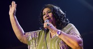 Um dos últimos shows da carreira de Aretha, antes de ela cancelar as performances marcadas para junho. Na foto, ela canta no festival de música gospel McDonald's Gospelfest. A apresentação foi em Prudential Center Newark, em Nova Jersey. - AP