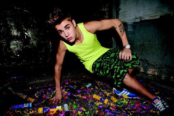 Justin Bieber em campanha para a Adidas NEO - Divulgação