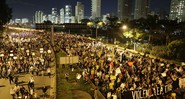 Manifestantes reunidos em São Paulo - Nelson Antoine/AP