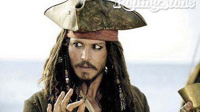 Johnny Depp como o impagável capitão Jack Sparrow.