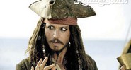 Johnny Depp como o impagável capitão Jack Sparrow.