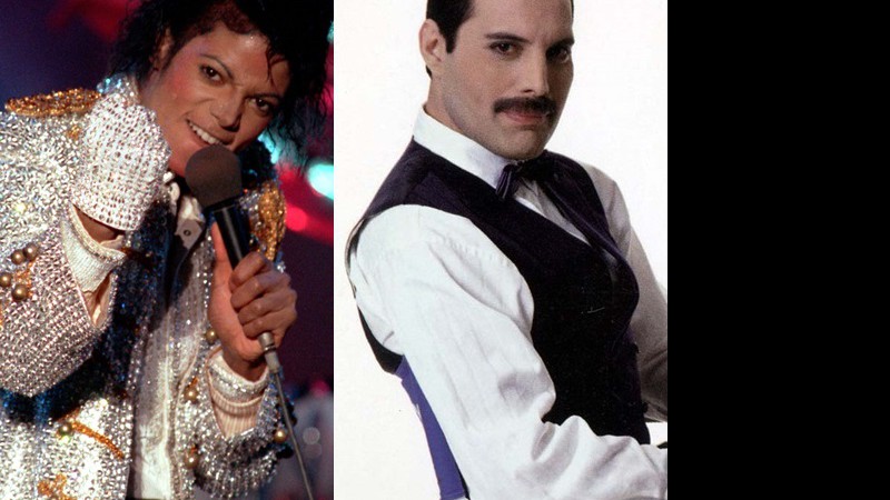 Freddie Mercury e Michael Jackson - Montagem / AP / Universal Music Group