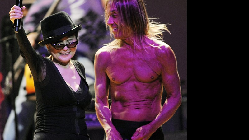 Yoko Ono e Iggy Pop - Chris Pizzello / AP