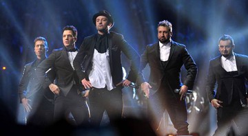 O 'N Sync fez uma participação relâmpago no VMAs - John Shearer/AP