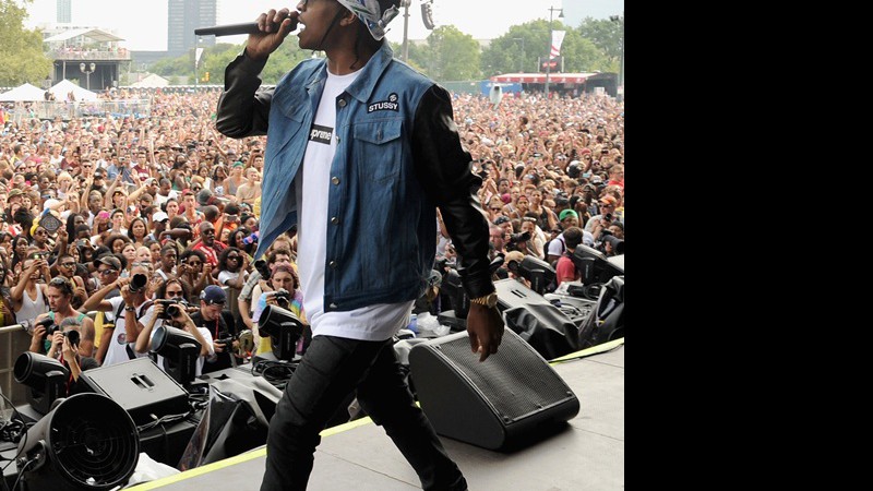 A$ap Rocky no palco principal do Budweiser Made in America - Getty Images/Divulgação