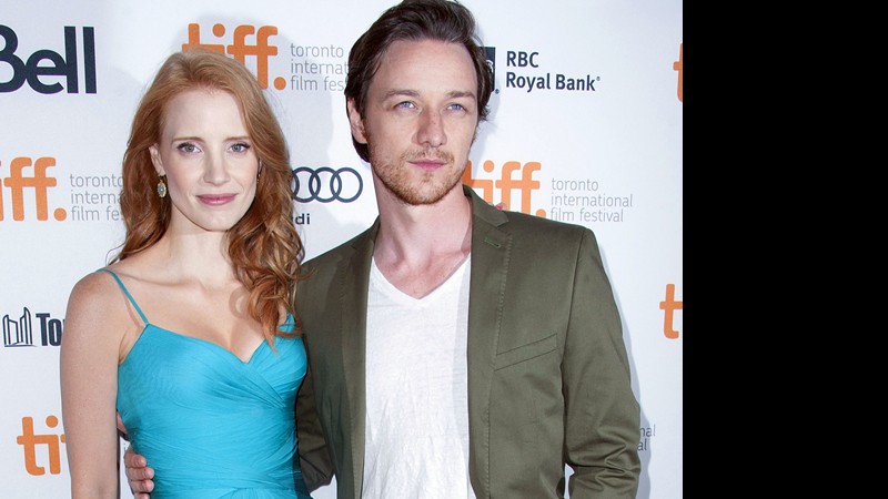 Jessica Chastain e James McAvoy - Arthur Mola/AP