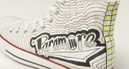 O modelo customizado pela banda Paramore - veja os tênis desenhados por outros artistas a seguir. - Reprodução