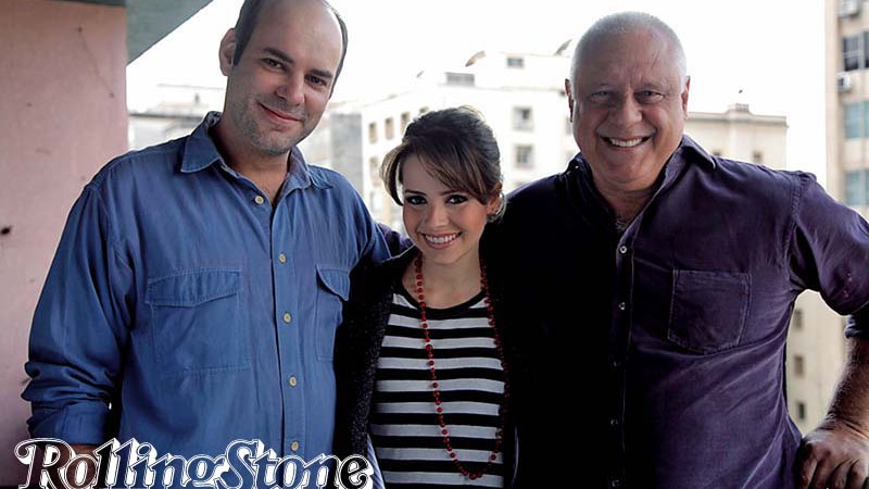 TRIO SOBRENATURAL
Descartes, Sandy e Fagundes nos bastidores de Quando Eu Era Vivo - Divulgação