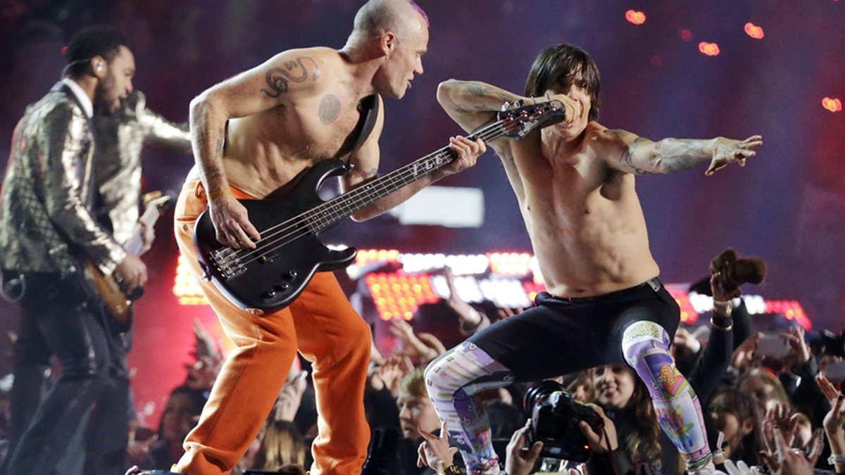 Red Hot Chili Peppers no Super Bowl - Julio Cortez / AP