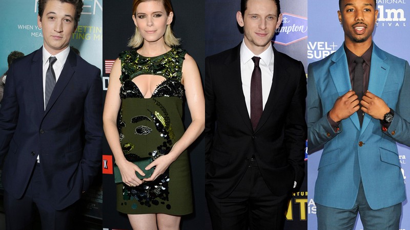 Miles Teller, Kate Mara, Jamie Bell  e Michael B. Jordan - Montagem/AP