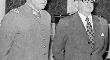 Augusto Pinochet e Salvador Allende - AP