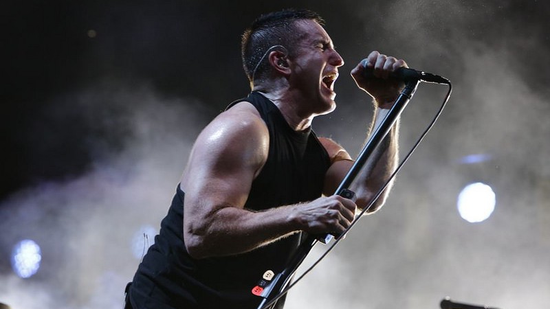 Trent Reznor à frente do Nine Inch Nails no Lollapalooza 2014 (Foto: MRossi)