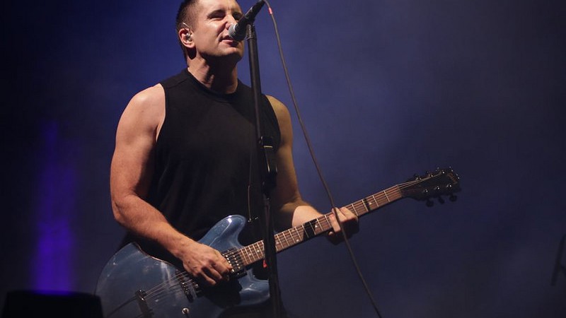 Trent Reznor à frente do Nine Inch Nails no Lollapalooza 2014 - MRossi/Divulgação