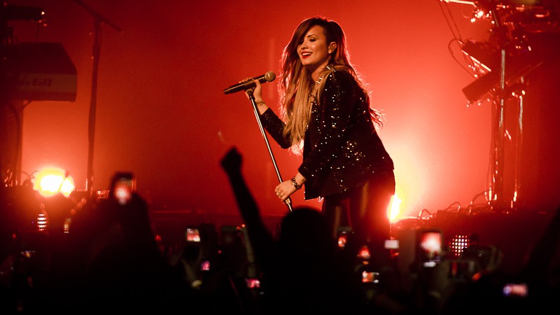 Demi Lovato em São Paulo - Camila Cara/T4F/Divulgação