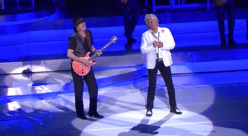 Carlos Santana e Rod Stewart - Reprodução / Vídeo