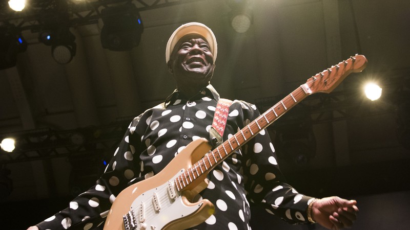 Buddy Guy foi só sorrisos durante seu show - Regina Schechtmanm/Divulgação