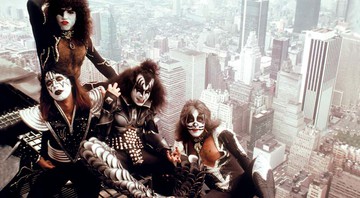 REIS DE NOVA YORK
(A partir da esq., de cima para baixo) Paul Stanley, Ace Frehley, Gene Simmons e Peter Criss - Barry levine/kiss catalog ltd. 