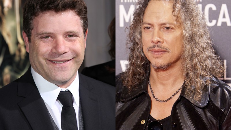 Sean Astin e Kirk Hammett - Matt Sayles/Abraham Caro Marin/AP