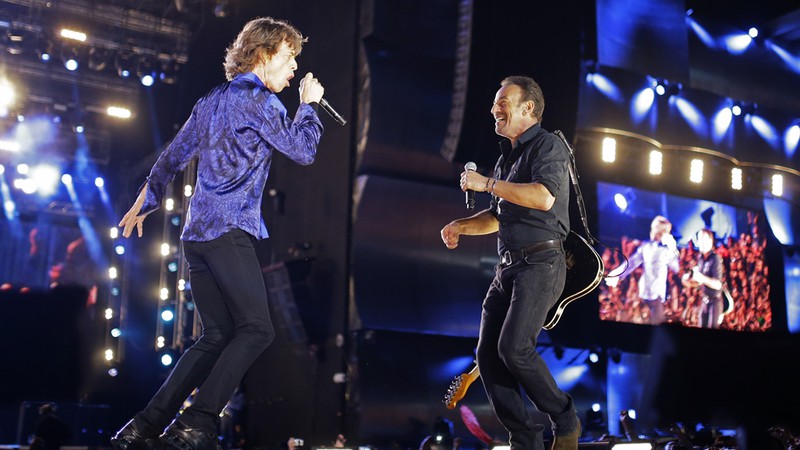 Rolling Stones e Bruce Springsteen - Francisco Seco/AP