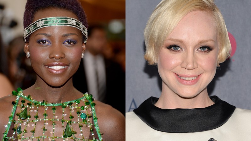 Lupita Nyong’o e Gwendoline Christie - Evan Agostini/AP