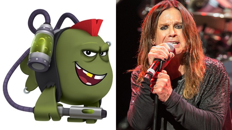 Ozzy Osbourne e peixe Sid Fishy - Montagem/Paul A. Hebert/AP