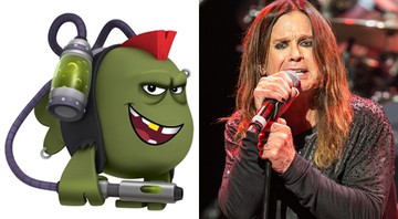 Ozzy Osbourne e peixe Sid Fishy - Montagem/Paul A. Hebert/AP