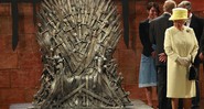 Rainha Elizabeth II no set de Game of Thrones - Peter Morrison/AP